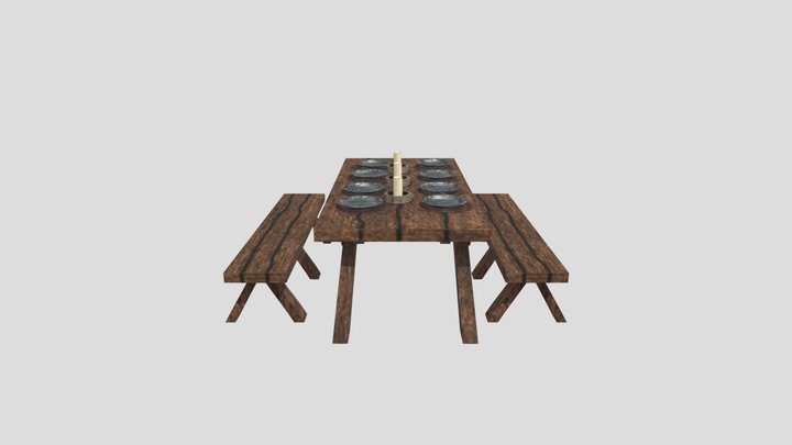 Table Set: 2 (2019) 3D Model