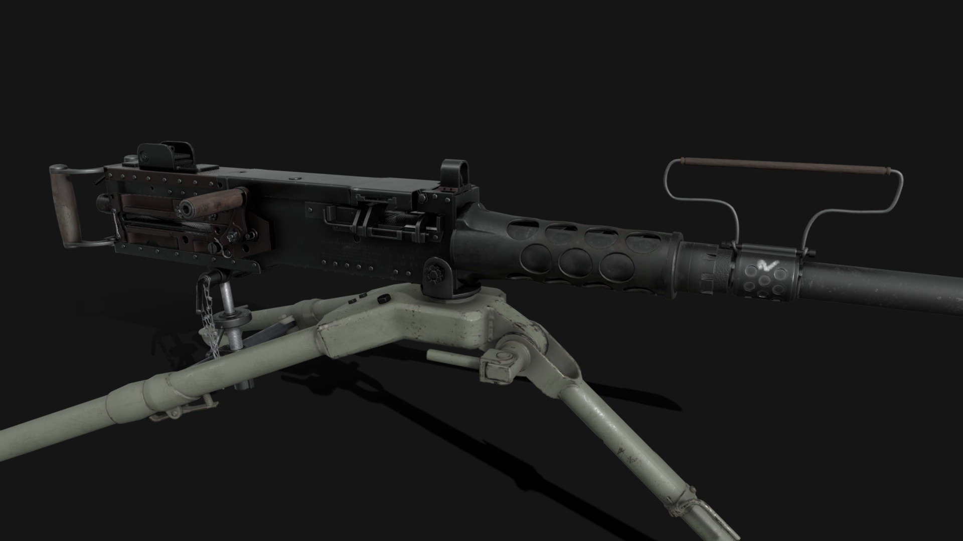 browning m2 - 3D model by dolya0231 [5d52a4b] - Sketchfab