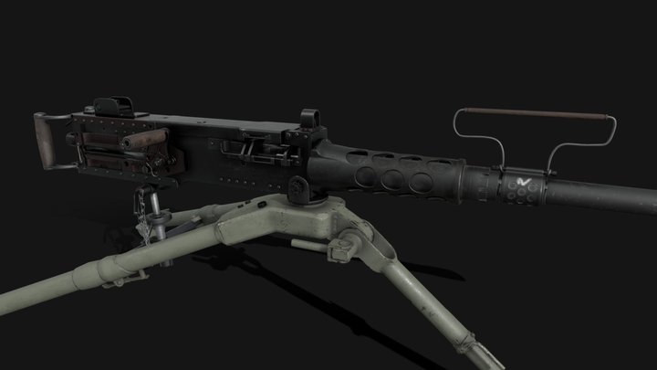 browning m2 3D Model