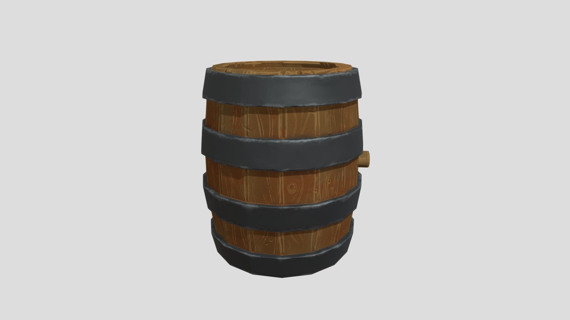 Sculpted, stylized barrel