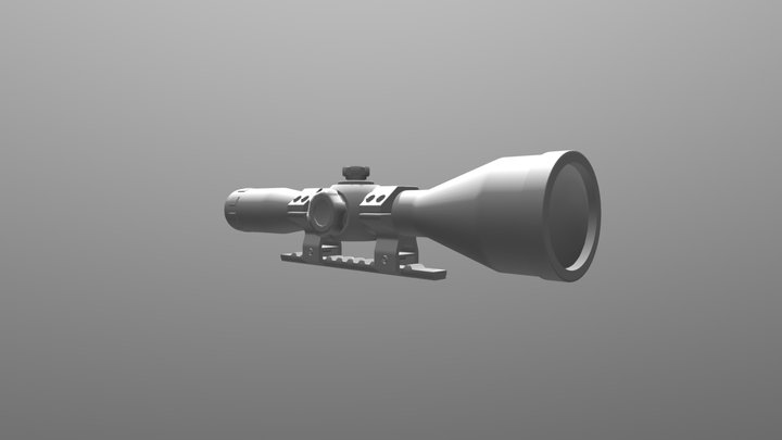 Rifle Scope (Untextured) 3D Model