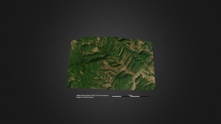 嵩明_大尖山 – Free 3D Model STL