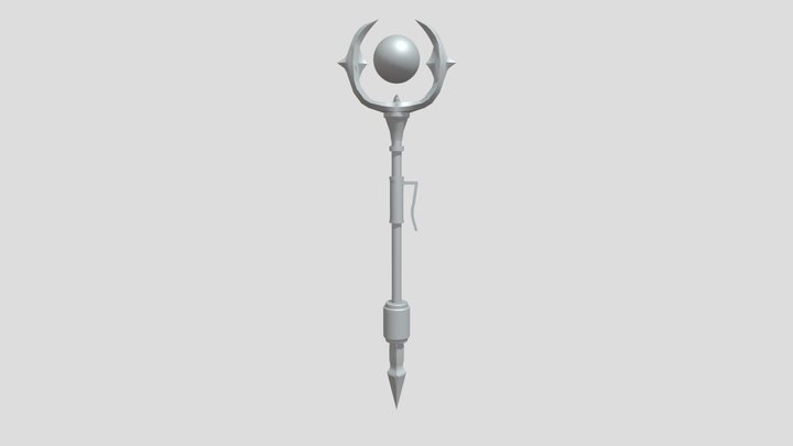 Plate02_Clerino_Magic Staff 3D Model