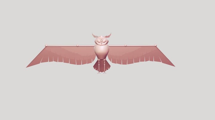 buho 3D Model