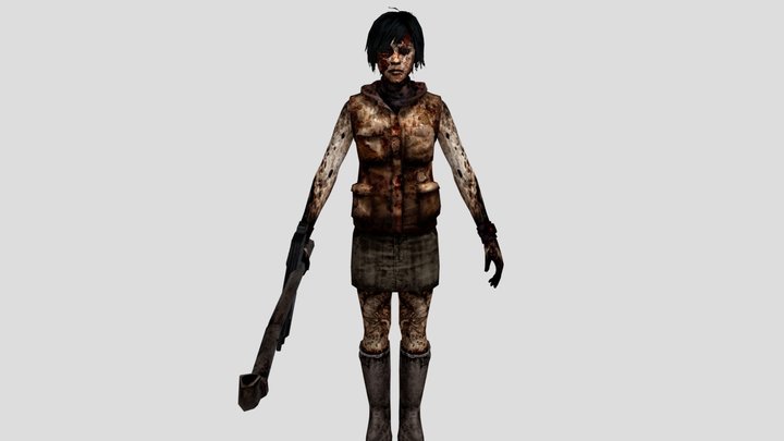 Memory Of Alessa - Silent Hill 3, Fully Rigged 3D Model
