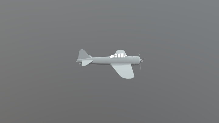 Mitsubishi A6M Zero 3D Model