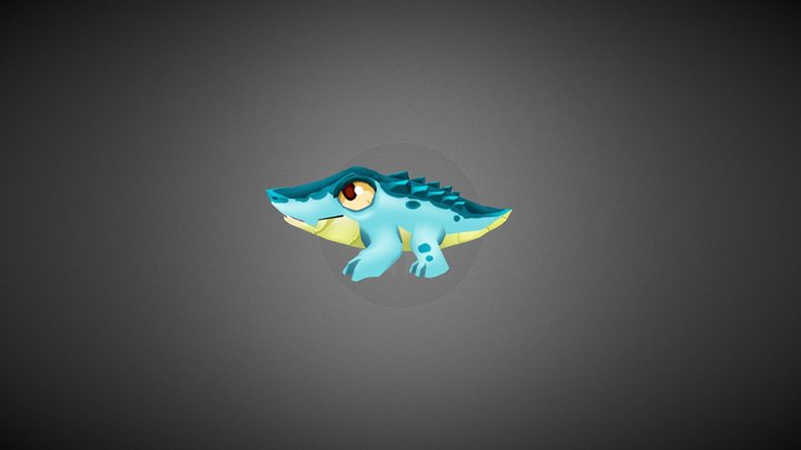 River Crocodile 3D Model
