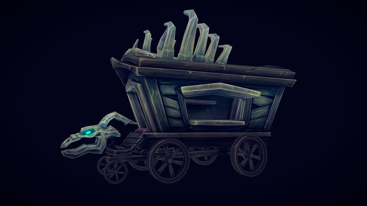 Underworld Merchant's wagon 3D Model