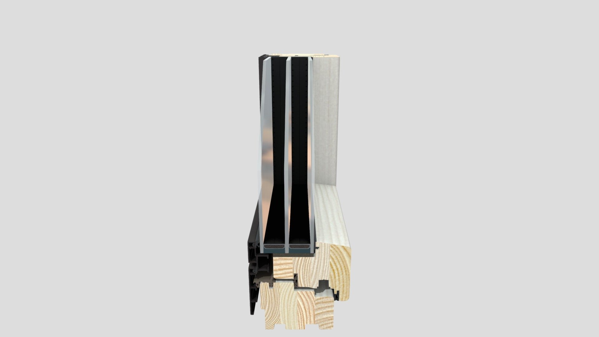 Cross-Section of Window Frame - 3D model by nattsol [5d5a2bf] - Sketchfab