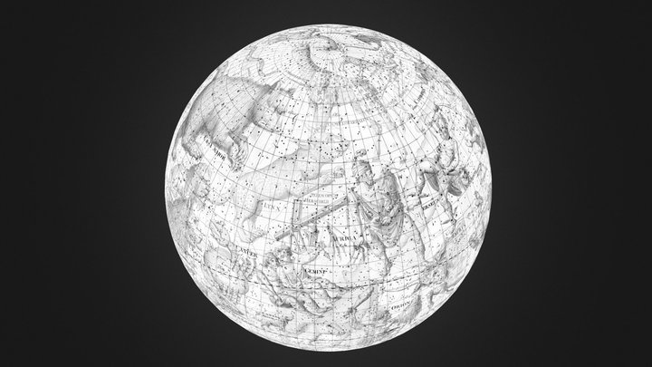 Johann Elert Bode, Uranographia 1801 3D Model