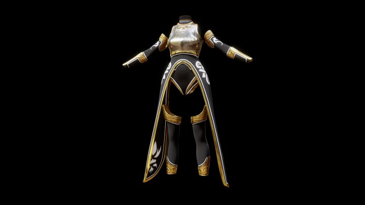 Free - Female Armour - Game Ready -  2 – Modello 3D gratuito STL