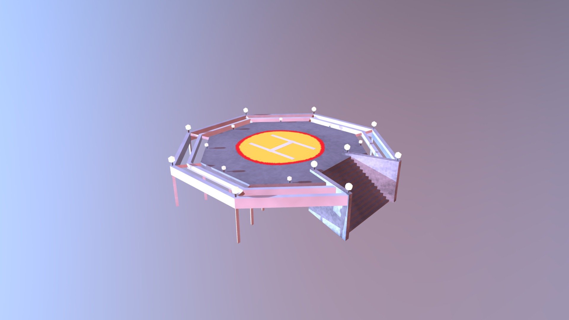 Heliporto - 3D model by dvantunes [5d5c1a1] - Sketchfab