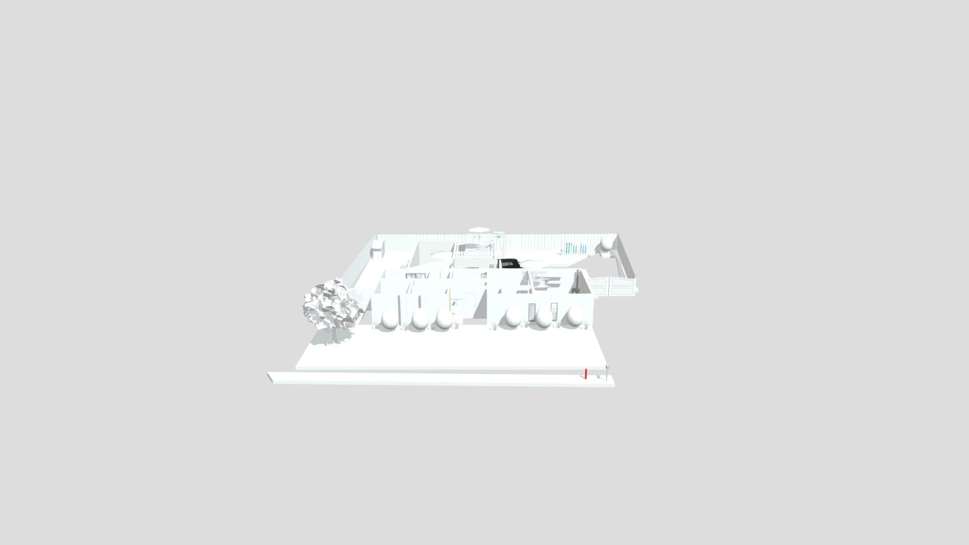 Dykes home shrubs 2 Download Free 3D model by Home Design 3D (homedesign3d) [5d5d86d] Sketchfab