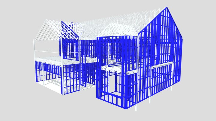 Kidus Residential 2-Story CFS Project 3D Model