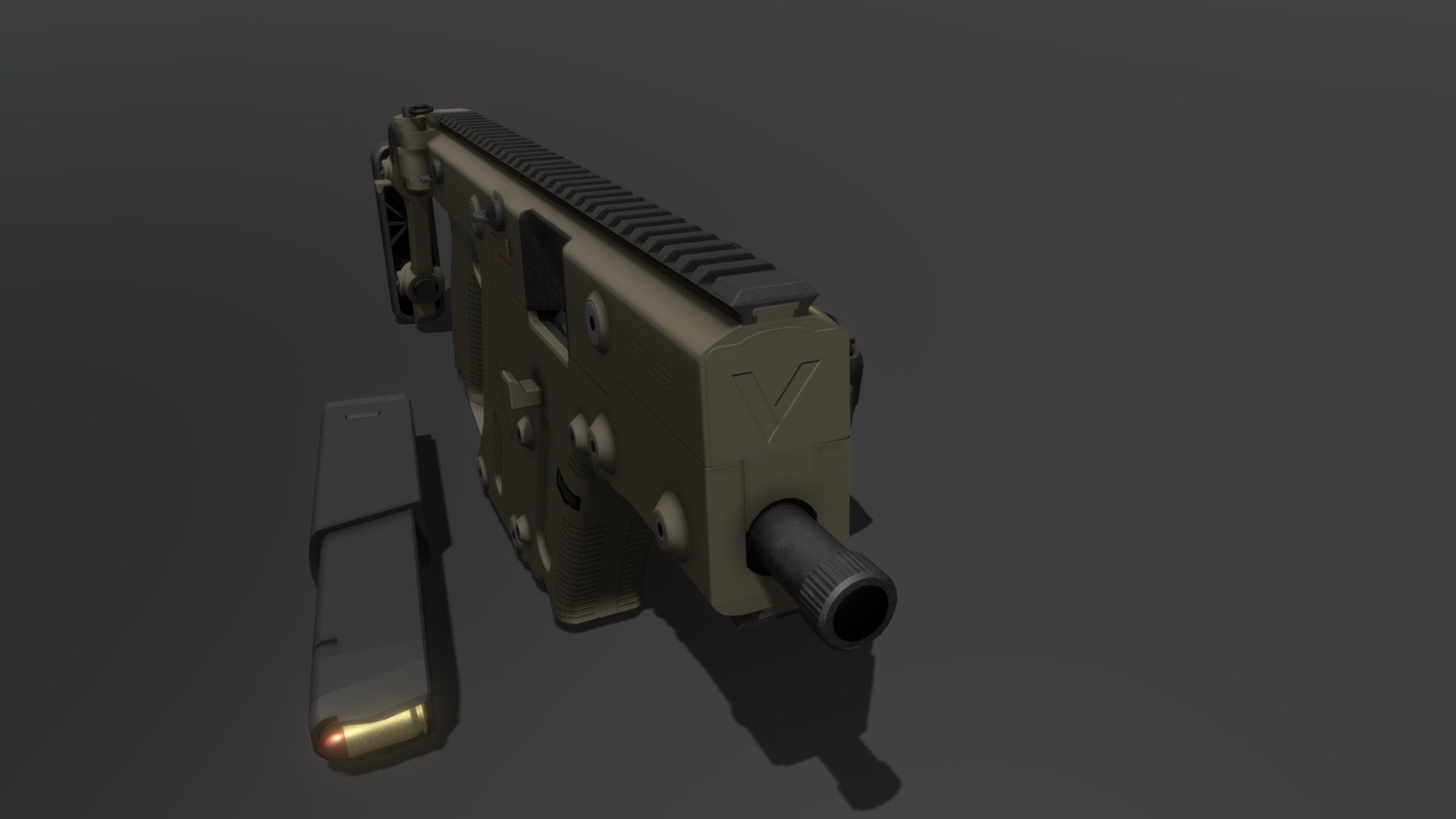 Kriss Vector Gen 1 - Buy Royalty Free 3D model by Centbair (@furry ...