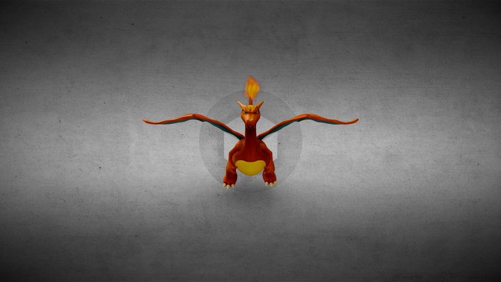 ポケモン の リザードン/寶可夢之噴火龍/Pokemon's Charizard 3D Model