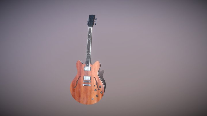 Guitar , Gibson ES-335 Studio 3D Model