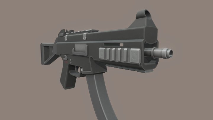 SWFT .45 (Stylized Gun) 3D Model