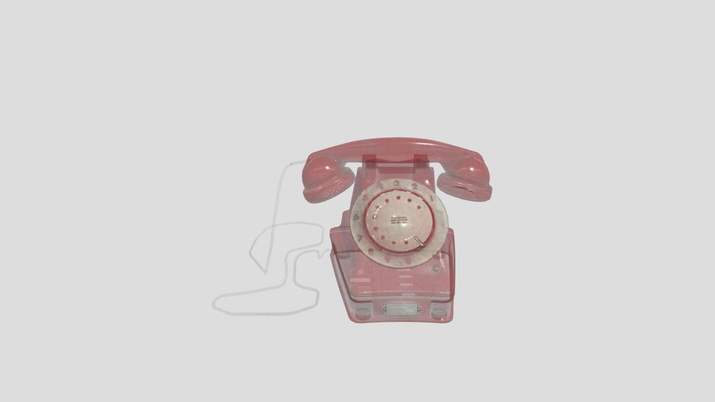 1930s Red Hotline Rotary Phone
