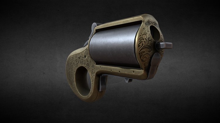Palm Pistol 3D Model