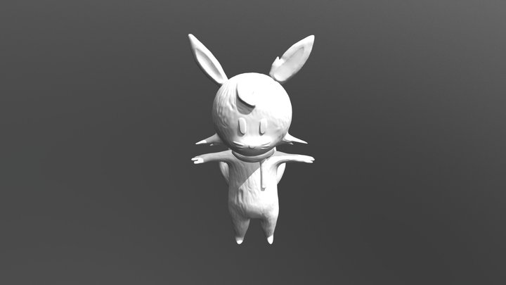 Cute Rabbit 3D Model
