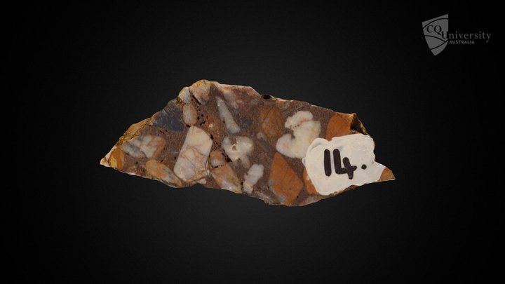Conglomerate Sedimentary Rock 3D Model