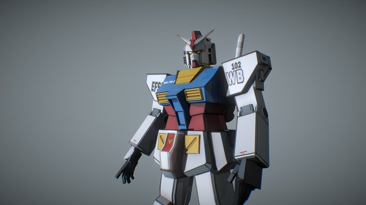 RX 78-2 Gundam 3D Model 3D Model
