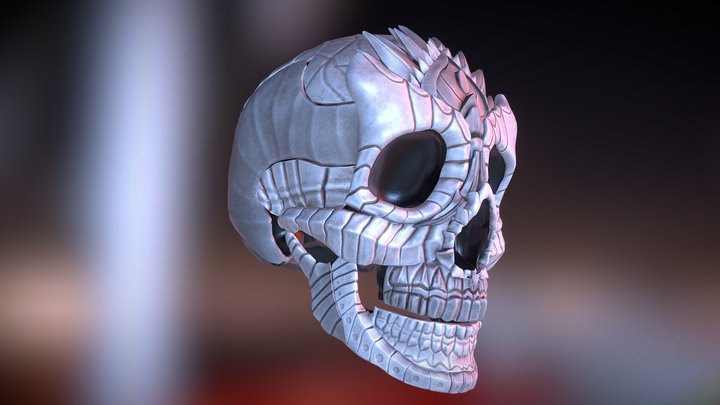 stylized skull 3D Model