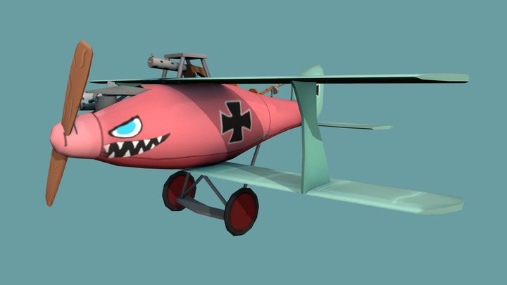 Stylized Plane 3D Model
