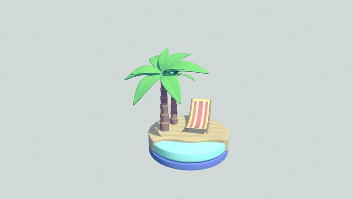 Beach 01 3D Model