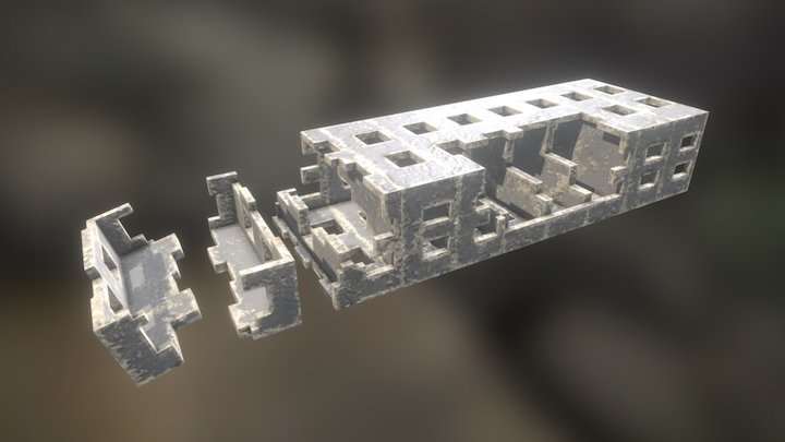 Delapitated building 3D Model