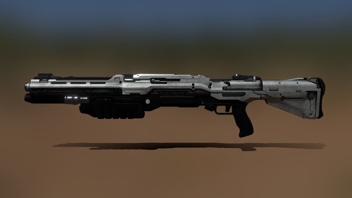 Halo 5: M45D Shotgun (Custom Retexture) 3D Model