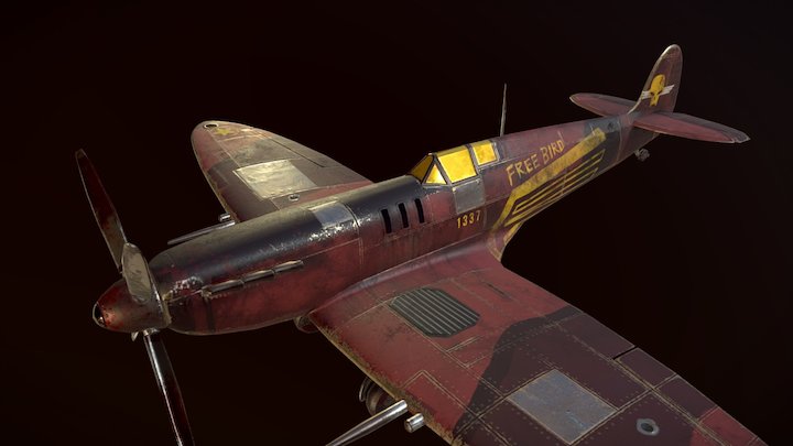 Spitfire Free Bird 3D Model