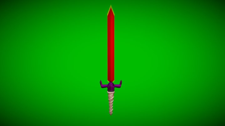 Janemba's Crimson Sword 3D Model