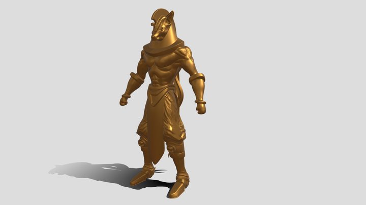 Anubis Sculpt 3D Model