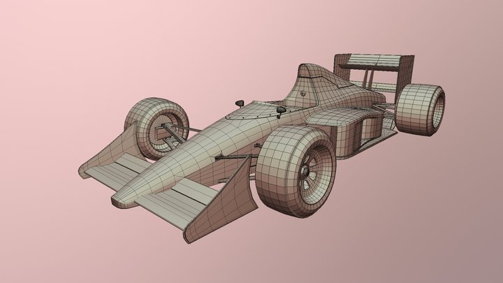 Mclaren Lowpoly 3D Model