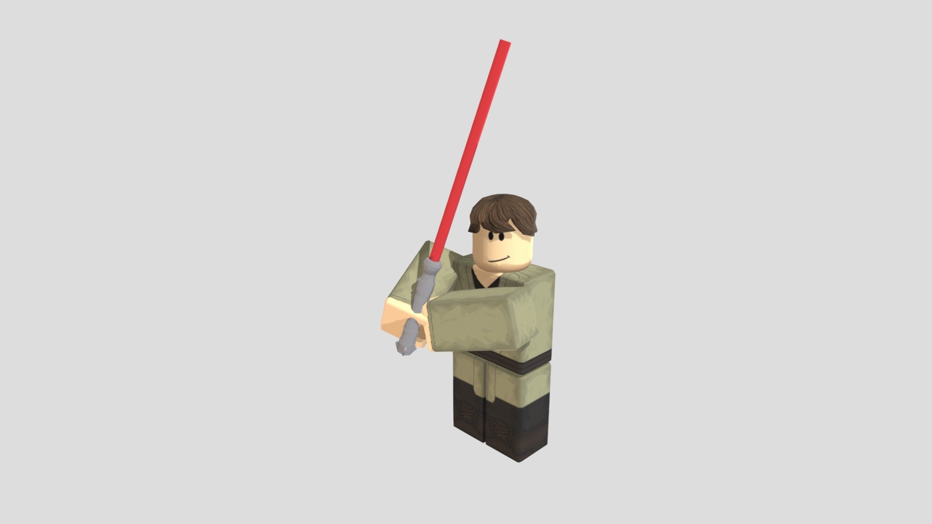 3D model Roblox r15 star wars revan morph VR / AR / low-poly