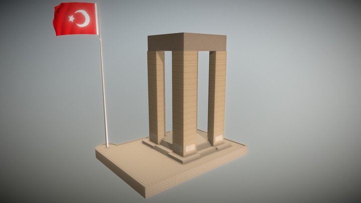 Çanakkale Martyrs' Memorial – Gratis 3D-model STL