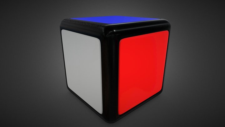 1x1x1 Rubik Cube 3D Model 3D Model