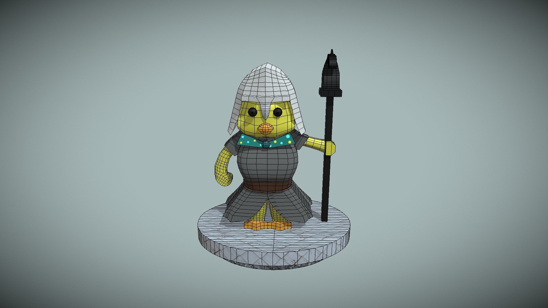 Cleric Knight Chess Piece (Updated)