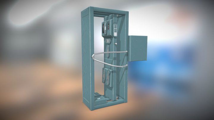 Radiation Scanner 3D Model