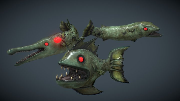 Predatory fish 3D Model