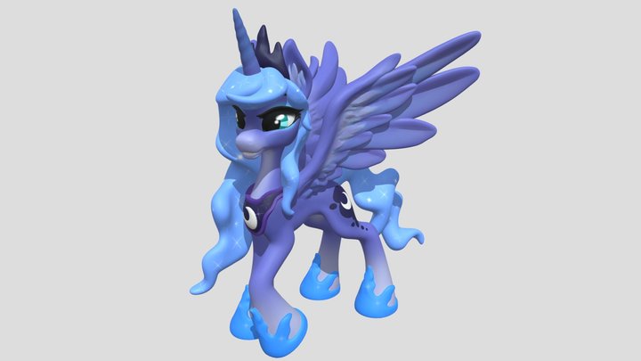 Princess Luna (colored) My Little Pony 3D Model