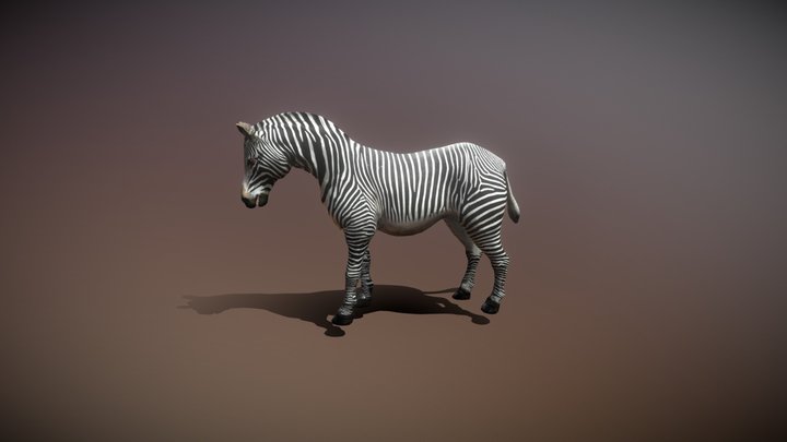 Zebra - Rigged 3D Model