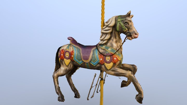 Carousel horse scan 3D Model