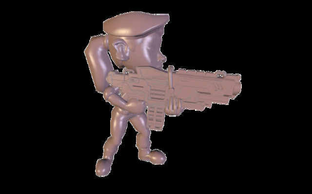 Lana_soldier.obj 3D Model