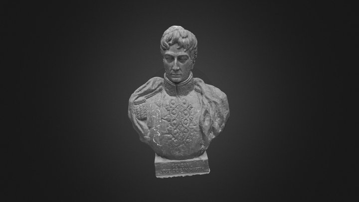 José de San Martín, Libertador de América 3D Model