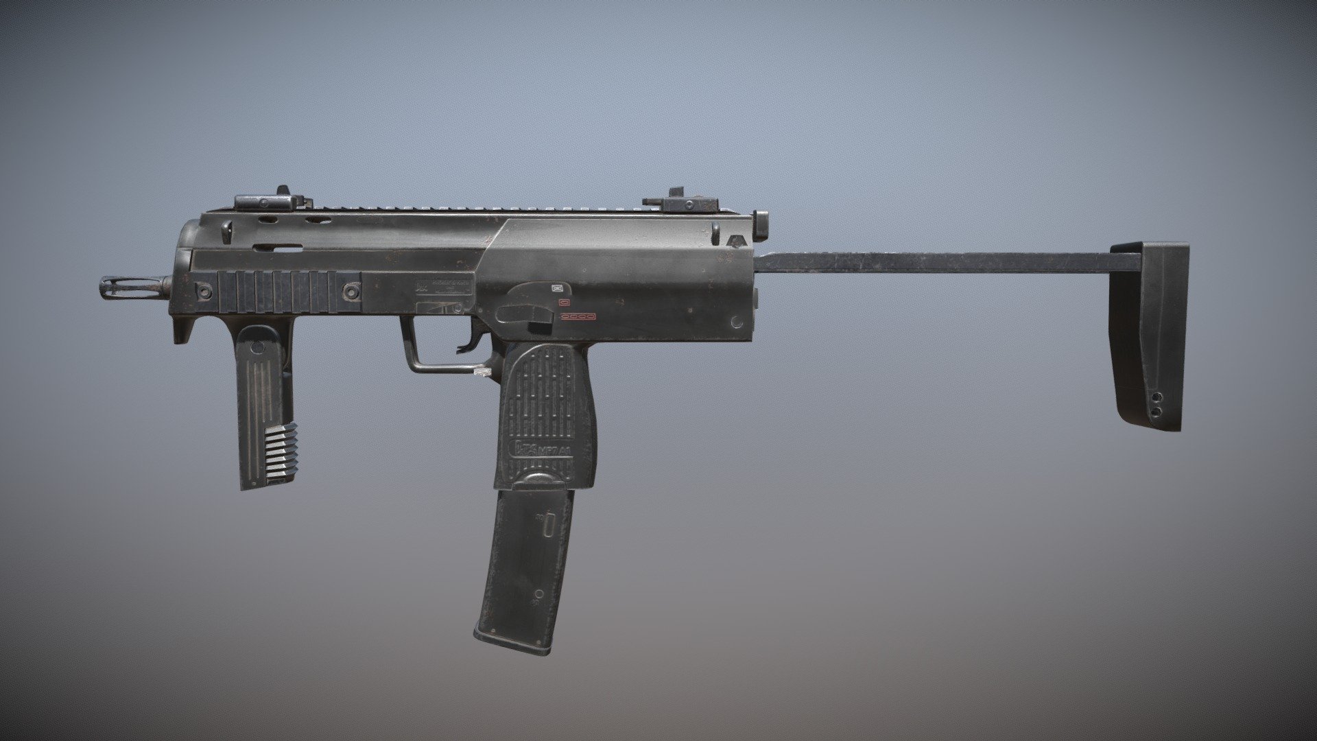 MP7A1 - 3D model by jamescrosbie94 [5d71ad2] - Sketchfab