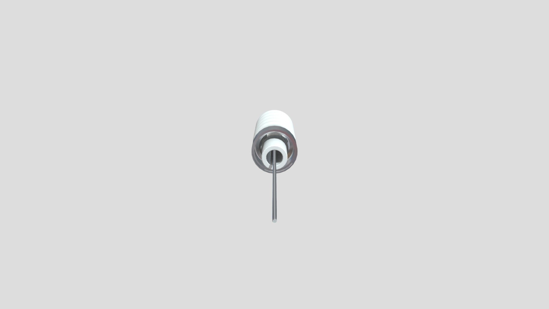 30KV Fluted Feedtrhough (Stain Steel) — Sketchfab embed 3D viewer