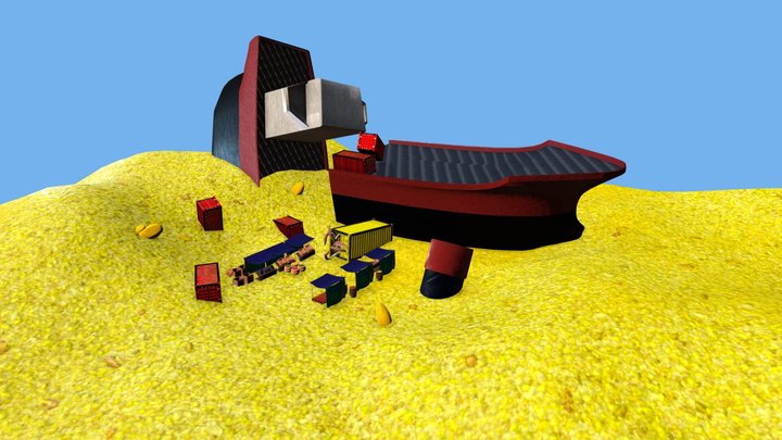 The Desert Market 3D Model